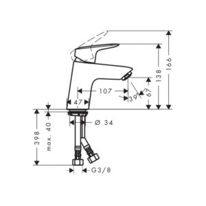 Hansgrohe Logis 70 de Lavabo