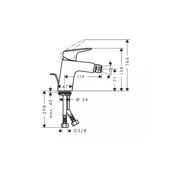 Hansgrohe Logis Bidé