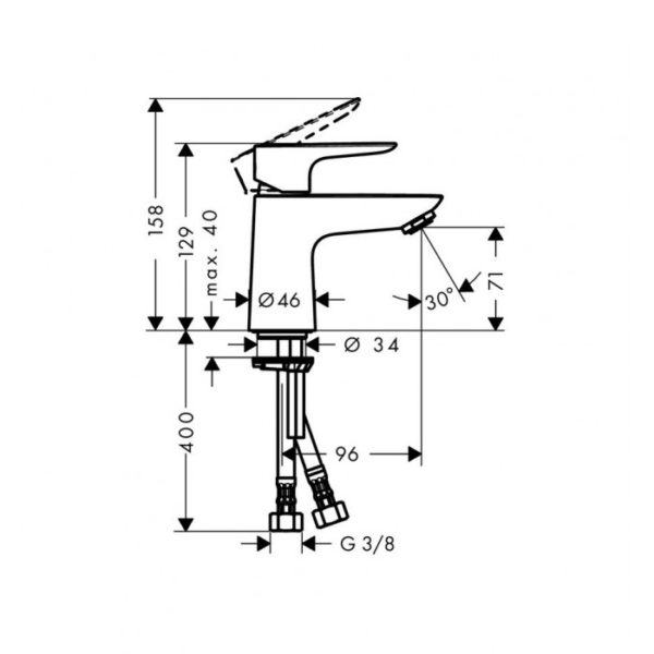 Hansgrohe Talis E 80 de Lavabo