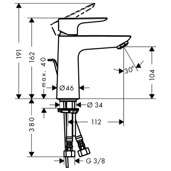 Hansgrohe Talis E 100 de Lavabo