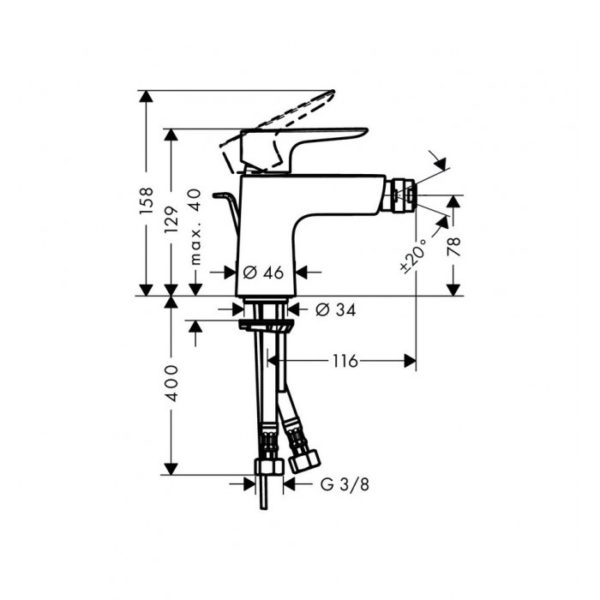 Hansgrohe Logis Bidé