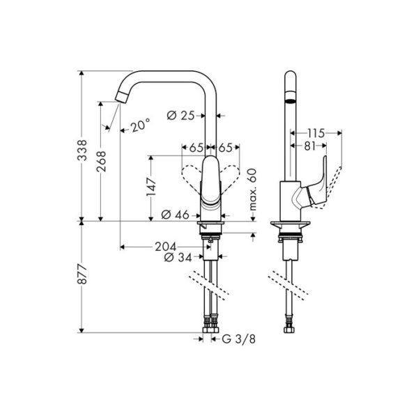 Hansgrohe Focus de cocina