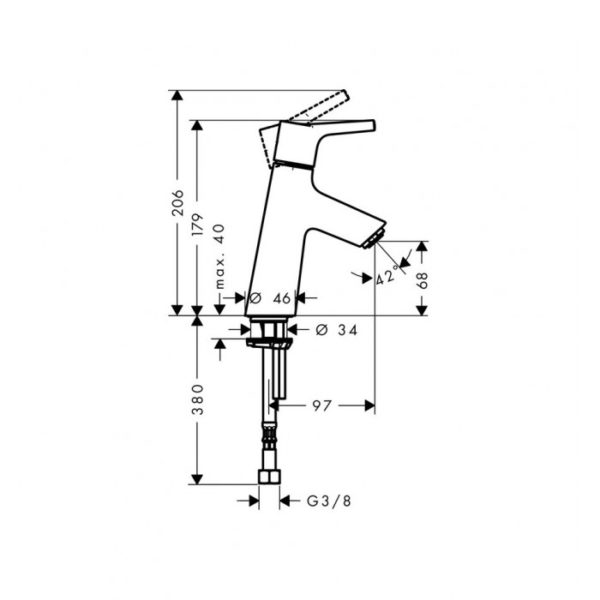 Hansgrohe Talis S 80 de Lavabo