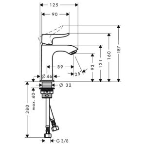 Hansgrohe Metris de Lavabo