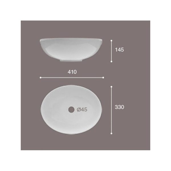 Lavabo De Ceramica Oval