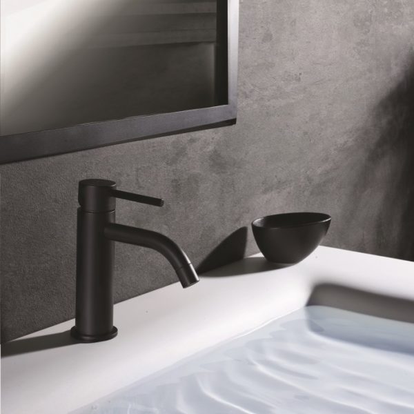 Paffoni Light Grifo Lavabo Alto Negro Mate