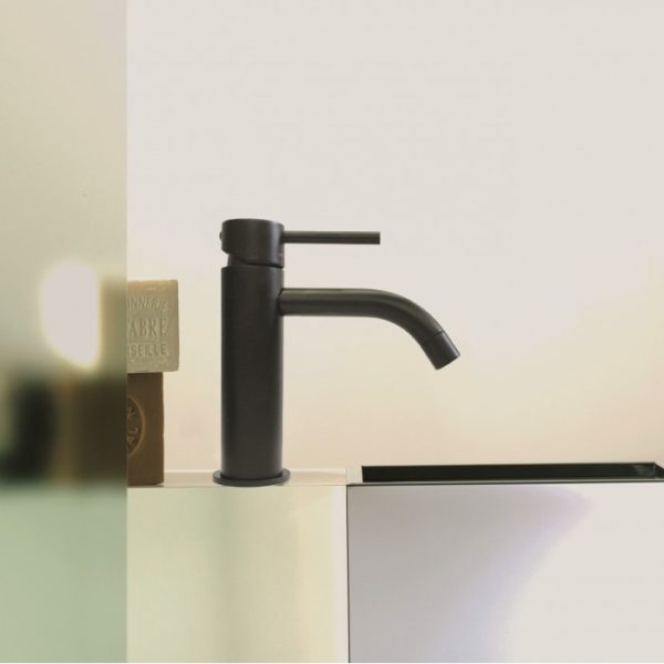 Paffoni Light Grifo Lavabo Alto Negro Mate