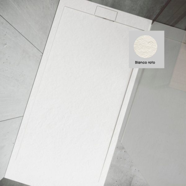 Plato de ducha Mya Blanco Roto 140x80