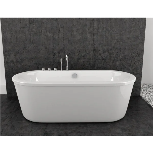 Bañera de hidromasaje ovalada Loft blanca Sanycces