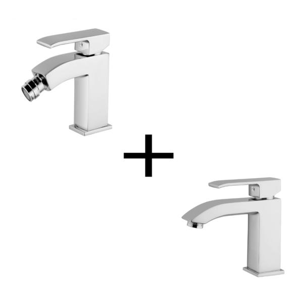 Conjunto grifo lavabo + grifo bidet Paffoni Level