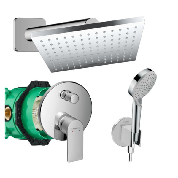 Hansgrohe Pack Empotrado Rebris E Cromo Brillo