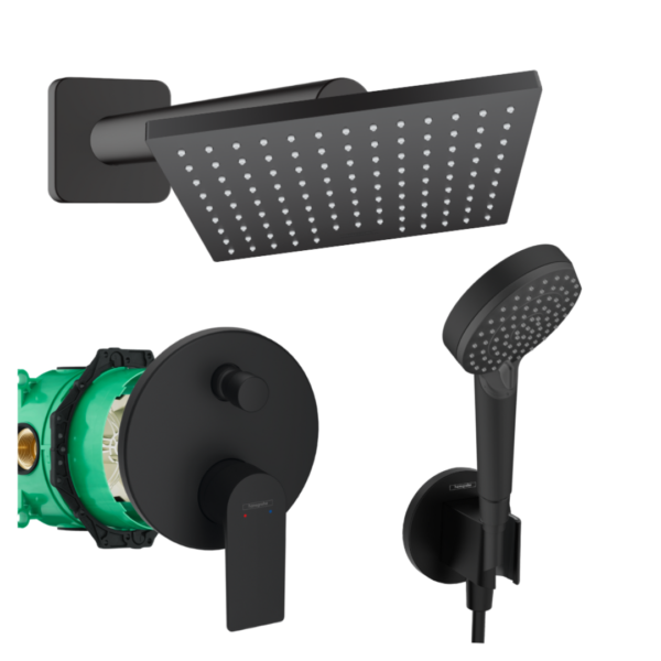 Hansgrohe Pack Empotrado Rebris E Negro Mate