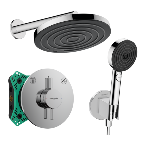 Hansgrohe Pack Empotrado DuoTurn S Pulsify Cromo Brillo