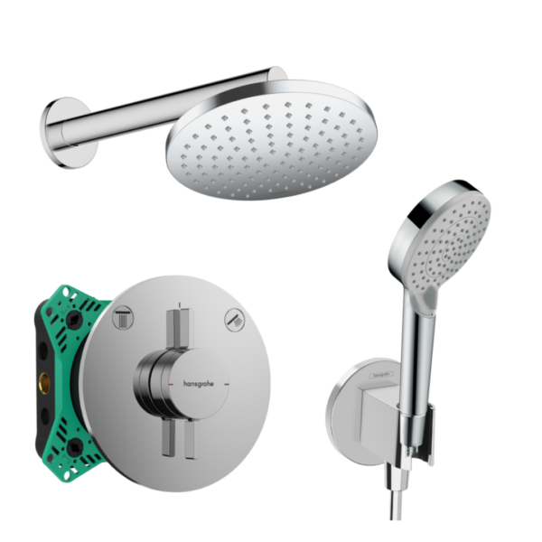 Hansgrohe Pack Empotrado DuoTurn S Vernis Cromo Brillo